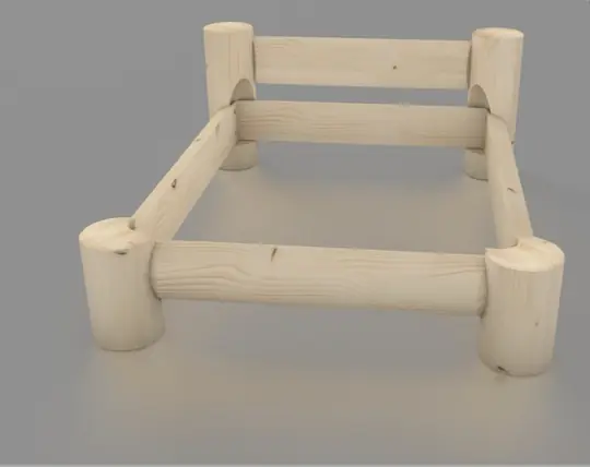 Detail valcových nôh drevenej postele z dubového masívu